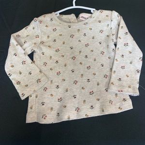 Flower 2button long sleeve size 18m
